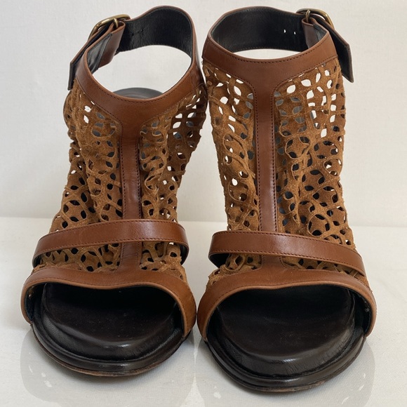 Roger Vivier Epin’ Elle Filoche Leather High Heels Size 38 - Picture 5 of 16